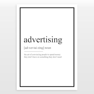 Advertising - Definition Print