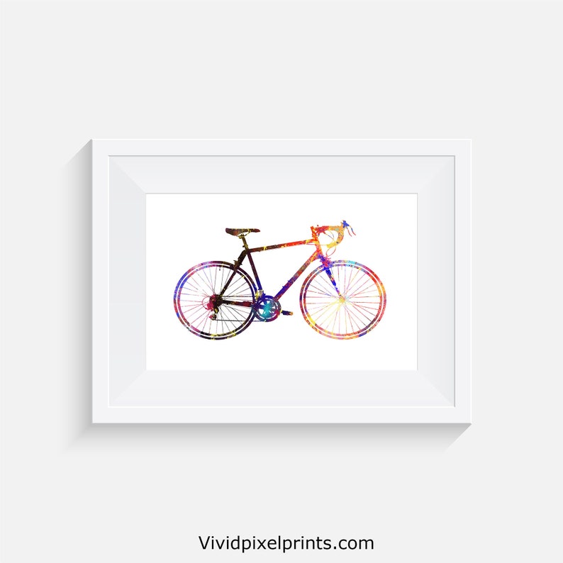 Race Bike Watercolour Print - Etsy