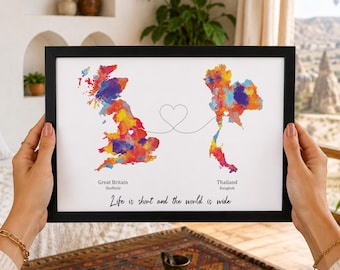 Custom Favourite Place Map | Personalised Location Print | Special Place Gift | Map Keepsake | Modern Wall Art