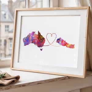 Australia to Nepal - Travel Print Poster - 4 Available Colours