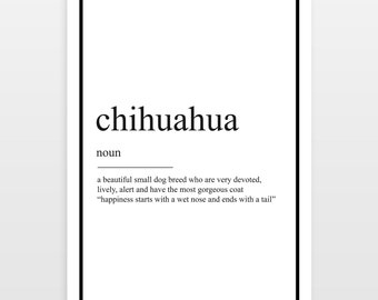 Chihuahua Definition print