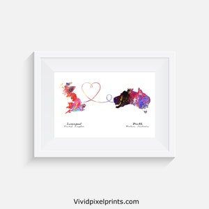 United Kingdom, Australien – Kingsize – Reiseposter – Aquarelldruck