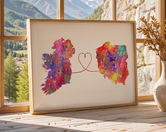 Ireland to Poland - Travel - Watercolour print