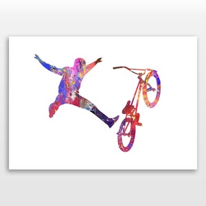 BMX - The Nothing - Watercolour print
