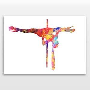 Pole dancer print, Pole dancer poster