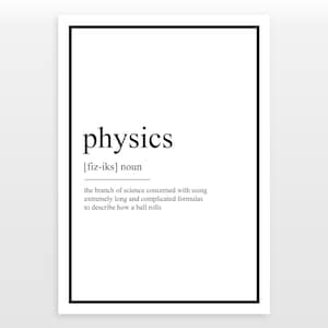 Physics Definition Print