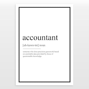 Accountant definition print