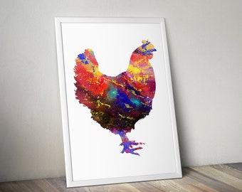 Chicken print, Chicken poster