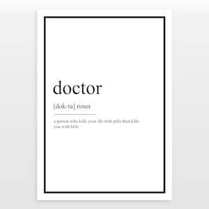 Doctor poster - Definition Print