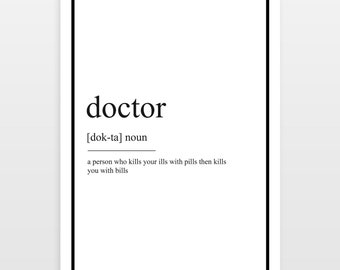 Doctor poster - Definition Print