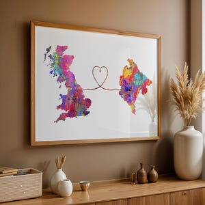 Britain to Montenegro - Travel poster - Watercolour print