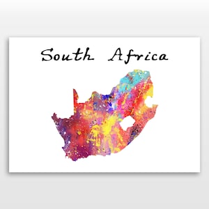 South Africa poster - Watercolour print