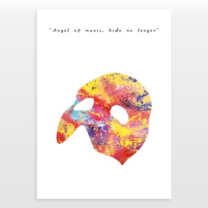 Phantom of the Opera  - Watercolour print - Musical