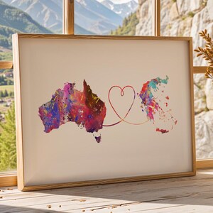 Australia to Greece - Travel Print Poster - 4 Available Colours