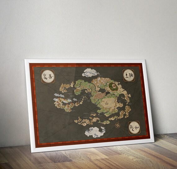 the last air bender map the last air bender map