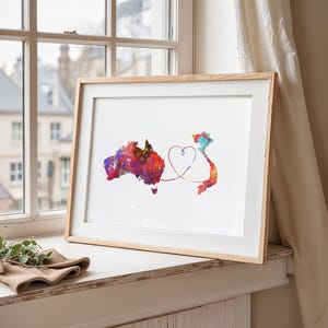 Australia to Vietnam - Travel Print Poster - 4 Available Colours