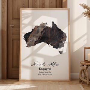 Personalised Map Print | Personalised Travel Adventures Map Print | Custom Travel Art for Couples