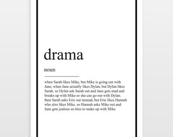 Drama - Definition Print