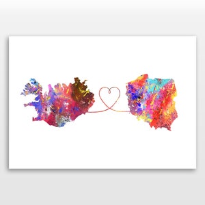 Iceland to Poland - Travel Print Poster - 4 Available Colours