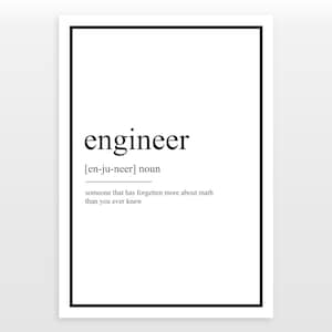 Engineer - Definition Print