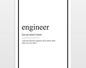 Engineer - Definition Print