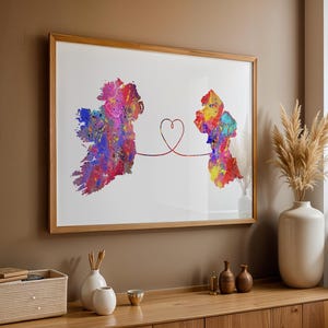 Ireland to Guyana - Travel - Watercolour print