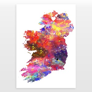 Ireland Derry print