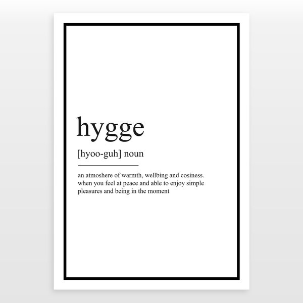 Hygge - Definition Print