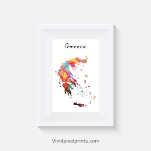 Griechenland - Aquarelldruck