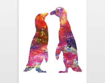 Penguin print, Penguin poster