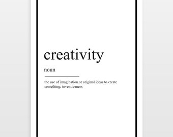 Creativity Version 1 - Definition Print - Poster