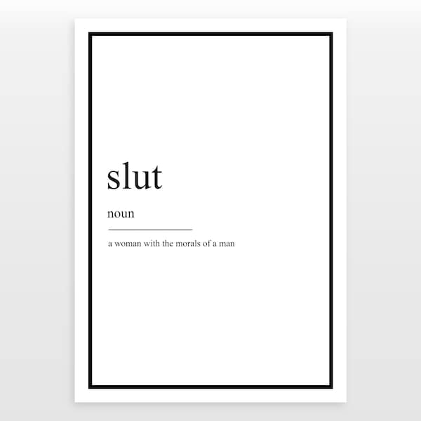 Slut Definition Print