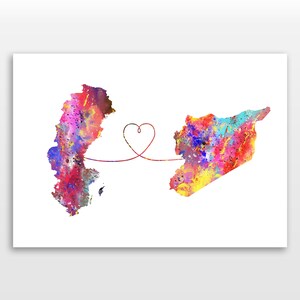 Sweden to Syria - Travel - Watercolour print