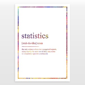 Statistics - Definition Print - Etsy