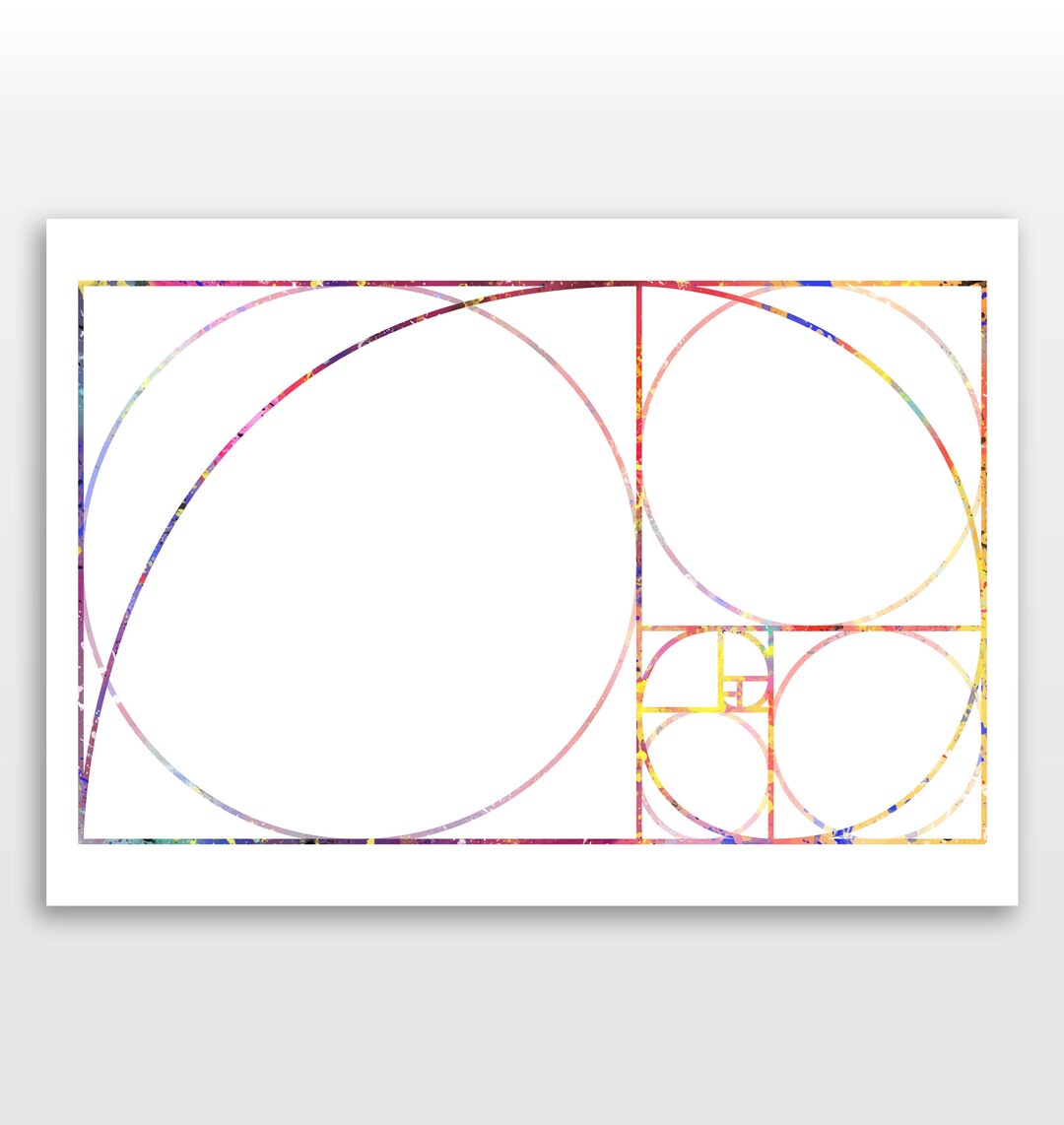 Golden Ratio Poster - Mathematics Print - Watercolour Print - Etsy UK