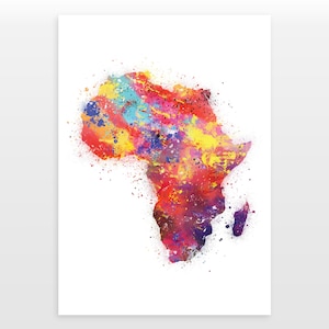 Africa - Watercolour print