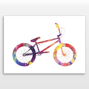 BMX - Watercolour print