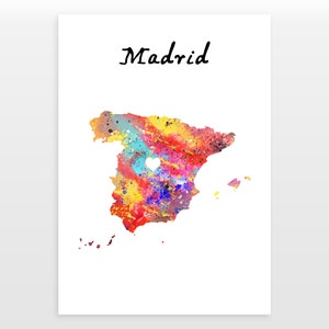 Spain Madrid print