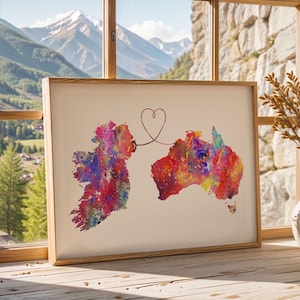 Ireland and Australia - Travel - Watercolour print