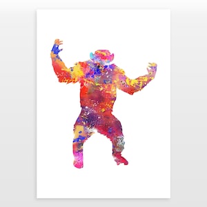 Watercolour Chimpanzee Poster, Minimalist Chimp Print