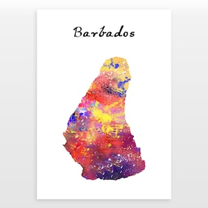 Barbados - Watercolour print