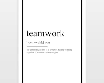 Teamwork - Definition Print