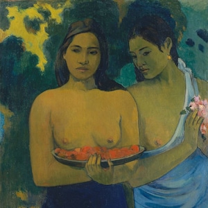 ポール・ゴーギャン：浜辺のタヒチの女性たち（1891年）美術館