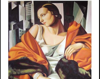 Tamara de Lempicka painting - Portrait of Mrs Boucard 1931, High quality oil painting reproduction