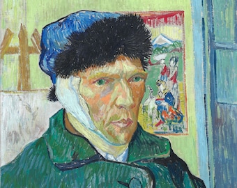 Vincent Van Gogh Self-portrait with Bandaged Ear 1889, High quality Hand painted oil painting reproduction