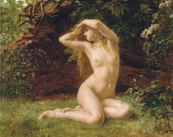 Valentine Cameron Prinsep The First Awakening of Eve, Hand-painted oil painting reproduction art
