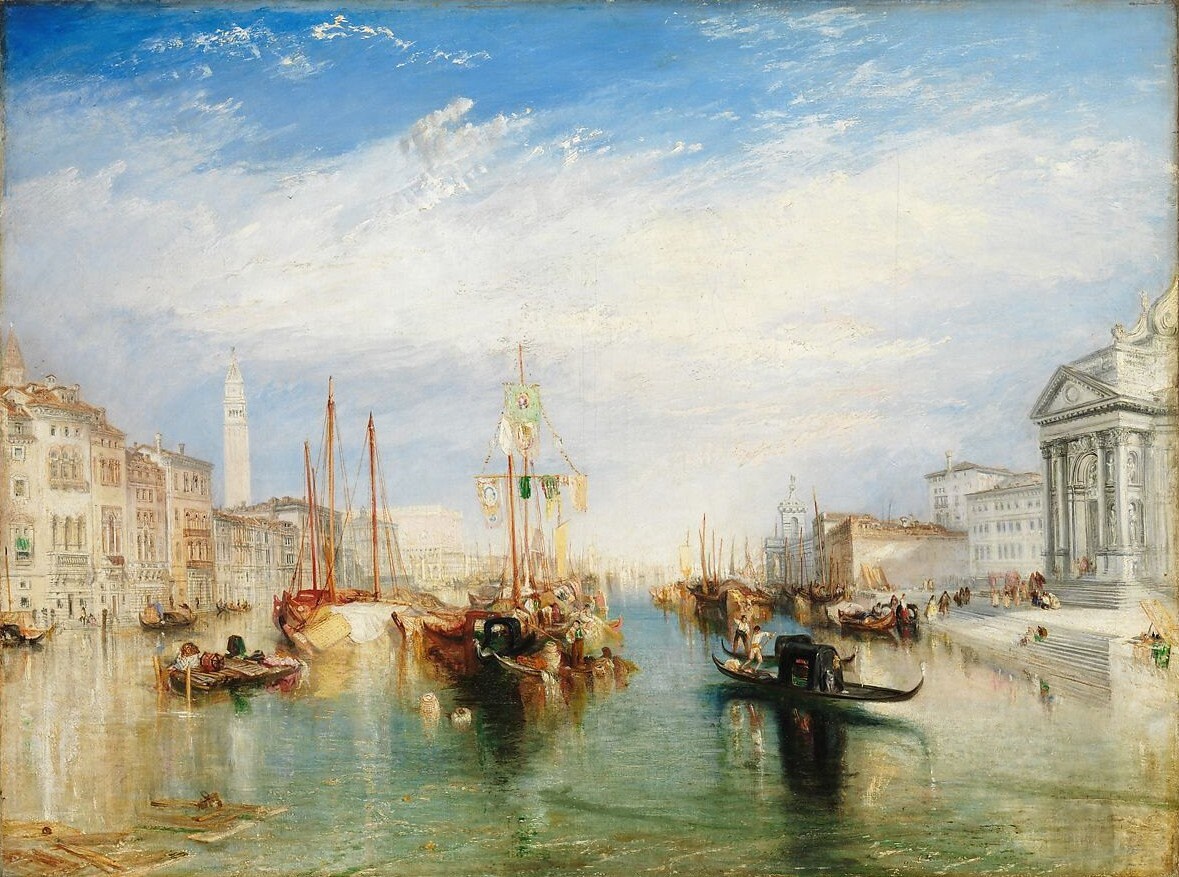 ウィリアム　ターナー「フェルモス海岸」銅版画約16×24額縁37×44.6 cm William Turner Venice, the Grand Canal From the Porch of Madonna