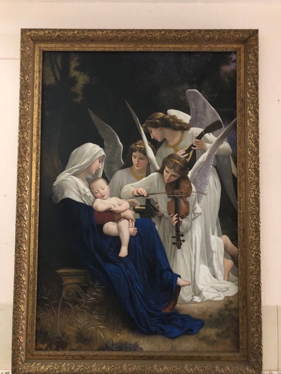 William-adolphe Bouguereau Song of the Angels, High Quality
