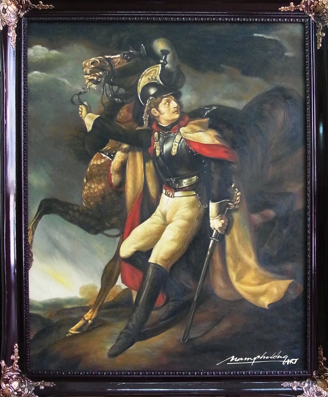 The Wounded Cuirassier by Théodore Géricault High quality oil Etsy