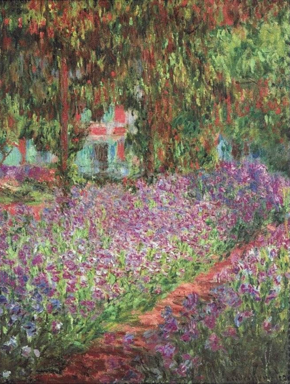 クロード・モネ『ジヴェルニーの画家の庭』1900年、印象派